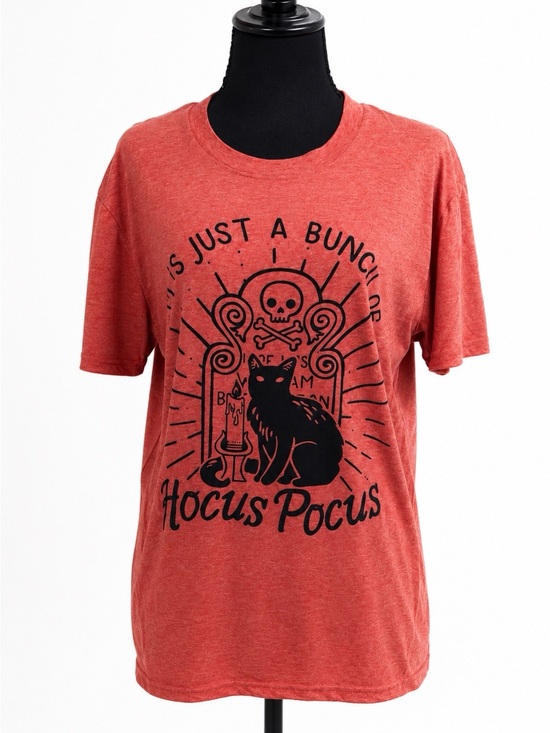 Tops - Hocus Pocus Black Cat Halloween T-Shirt Size Medium